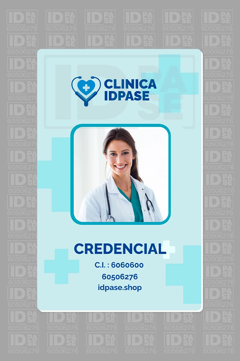 Credenciales PVC para Centros de Salud (Higiene y Resistencia)